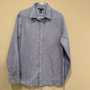 Michael Kors Button Down‎ Shirt Mens Large Slim Fit Long Sleeve